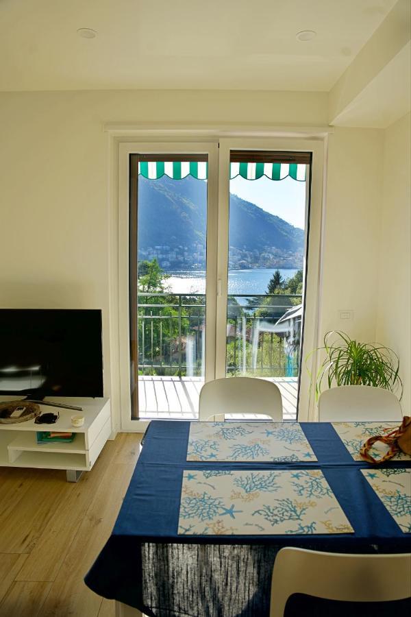 The Blue - Lake / City View Modern Apt Near Villa Olmo Como Buitenkant foto